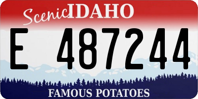 ID license plate E487244