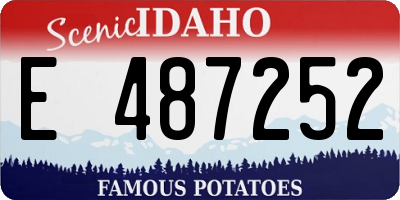 ID license plate E487252