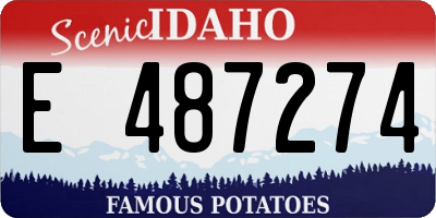 ID license plate E487274