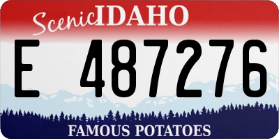 ID license plate E487276