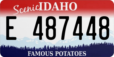 ID license plate E487448