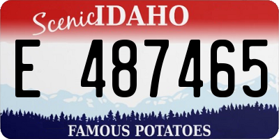 ID license plate E487465