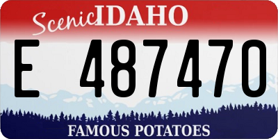 ID license plate E487470