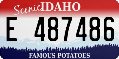 ID license plate E487486