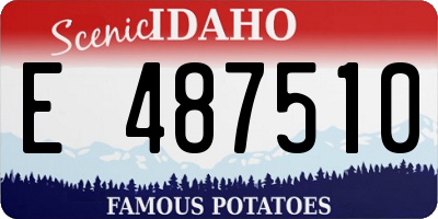 ID license plate E487510