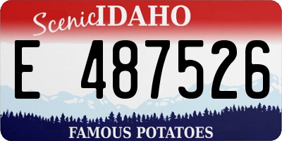 ID license plate E487526