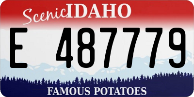 ID license plate E487779