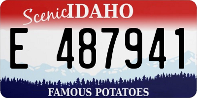 ID license plate E487941