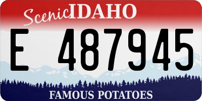 ID license plate E487945