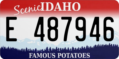 ID license plate E487946