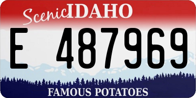 ID license plate E487969