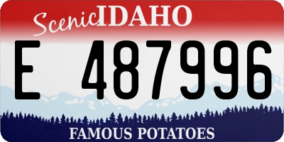 ID license plate E487996
