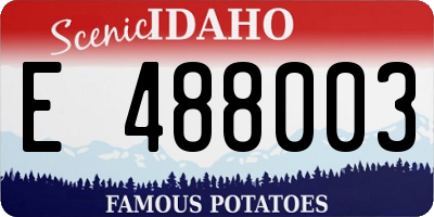 ID license plate E488003