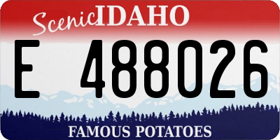 ID license plate E488026