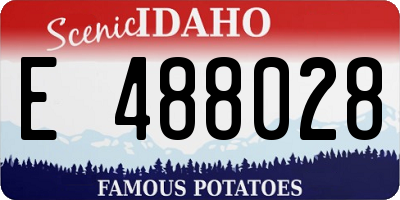 ID license plate E488028