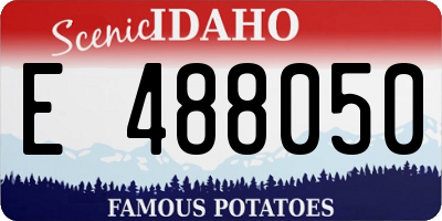 ID license plate E488050