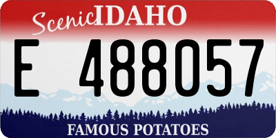 ID license plate E488057