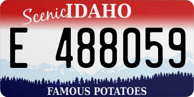 ID license plate E488059
