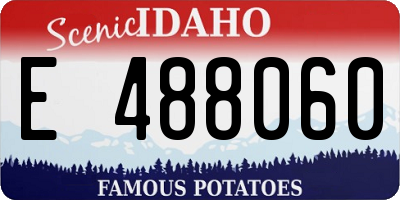 ID license plate E488060