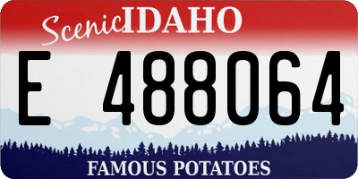 ID license plate E488064