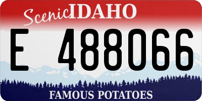 ID license plate E488066