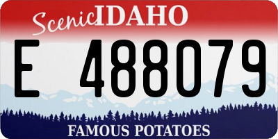 ID license plate E488079