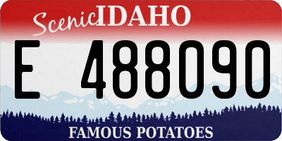 ID license plate E488090