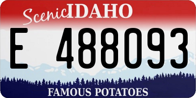 ID license plate E488093