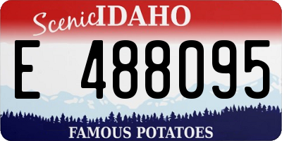 ID license plate E488095