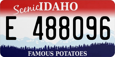 ID license plate E488096