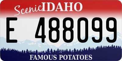 ID license plate E488099