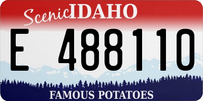 ID license plate E488110
