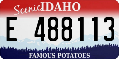 ID license plate E488113