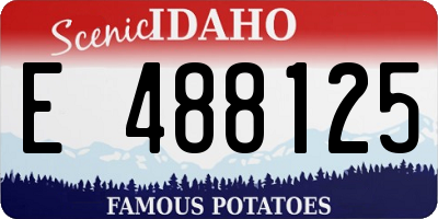ID license plate E488125