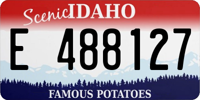 ID license plate E488127