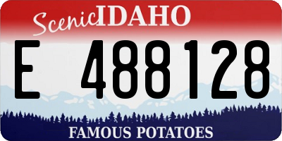 ID license plate E488128