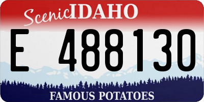 ID license plate E488130