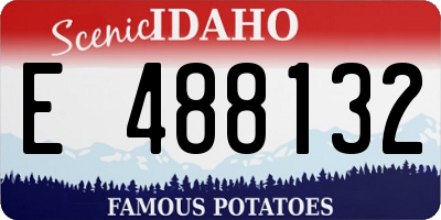 ID license plate E488132