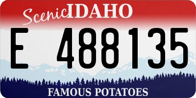 ID license plate E488135