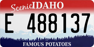 ID license plate E488137