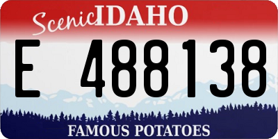 ID license plate E488138