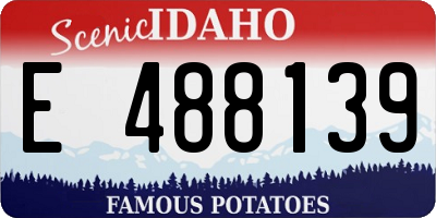ID license plate E488139