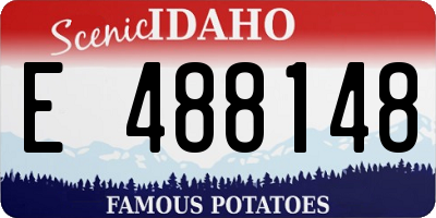 ID license plate E488148