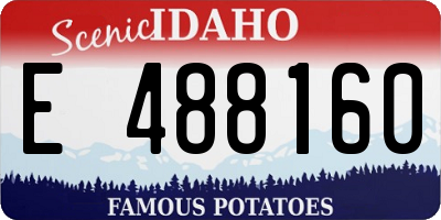 ID license plate E488160