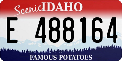 ID license plate E488164