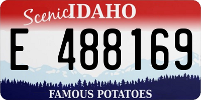ID license plate E488169