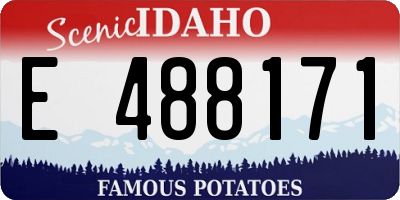 ID license plate E488171