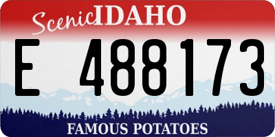 ID license plate E488173