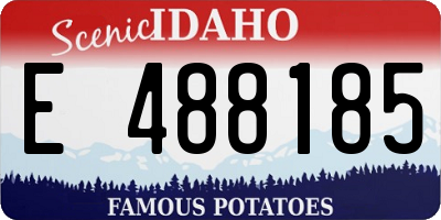 ID license plate E488185