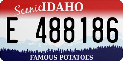 ID license plate E488186